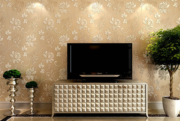 Silk Floral Wallpaper