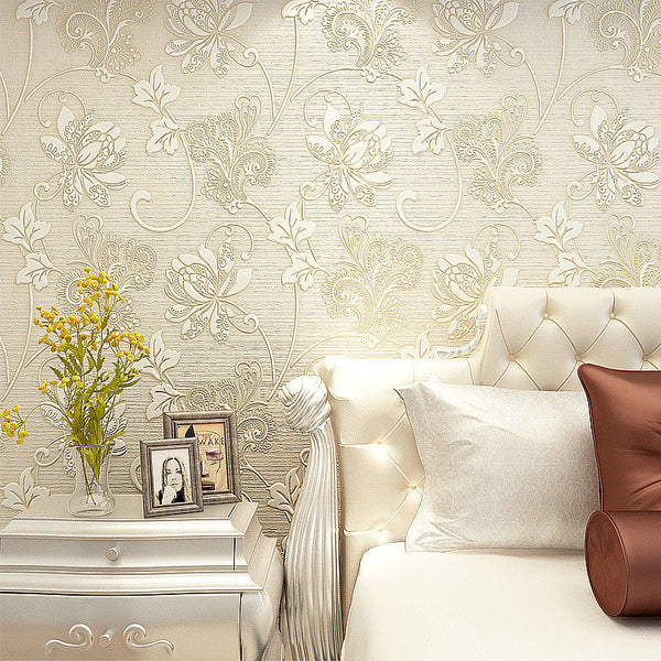 Silk Floral Wallpaper